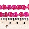 Dyed Natural Malaysia Jade Star Beads Strands G-Z080-A01-02-5