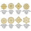 80Pcs 8 Styles Iron Filigree Joiners IFIN-CJ0001-75-2