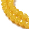 Baking Paint Imitation Jade Glass Bead Strands DGLA-A034-J8MM-A30-3