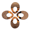 Resin & Walnut Wood Pendants RESI-S389-014A-A01-1