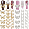 6 Styles Alloy Rhinestone Cabochons FIND-OC0013-52-1