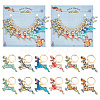 Alloy Enamel Pendant Locking Stitch Markers HJEW-AB00167-1