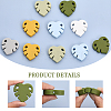 CHGCRAFT 12Pcs 6 Colors Food Grade Eco-Friendly Silicone Beads SIL-CA0002-54-5