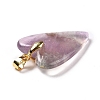 Natural Fluorite Pendants X-G-E570-01G-01-3