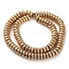 Electroplated Natural Lava Rock Beads Strands G-I360-A04-02-2