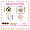 Handmade Polymer Clay Beads with CCB Plastic Beads  Jewelry Making Findings Kit DIY-SC0025-50-2