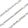 304 Stainless Steel Enamel Link Chains CHS-A015-02P-03-1