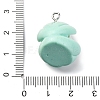 Opaque Resin Pendants RESI-P043-01P-01-3