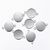 Tarnish Resistant 304 Stainless Steel Cabochon Connector Settings LS-X-STAS-P161-29-20mm-3