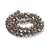 Faceted(32 Facets) Electroplate Glass Beads Strands X-EGLA-R016-4m-27-2