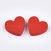 Painted Natural Wooden Cabochons WOOD-Q040-005-M-3
