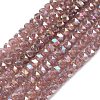 Imitation Jade Glass Beads Strands EGLA-F167-03A-02-1