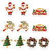 Mega Pet 10Pcs 5 Style Christmas Theme Alloy Enamel Napkin Rings AJEW-MP0001-31-1