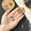 4Pcs 2 Styles 304 Stainless Steel Pendants STAS-CJ0002-86-4