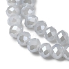 Electroplate Glass Beads Strands X-GLAA-K027-PL-A08-A-5