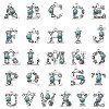 26Pcs 26 Styles Alloy with Resin Imitation Synthetic Turquoise Pendants FIND-CJ0002-31-1