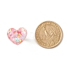 3D Resin Heart with Star Adjustable Ring RJEW-JR00457-7
