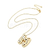 Brass Micro Pave Cubic Zirconia Letter Pendant Necklaces KK-Z069-01G-M-2