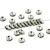 Brass Grade A Rhinestone Spacer Beads RB-A014-Z6mm-07S-1