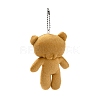 PP Cotton Mini Animal Plush Toys Bear Pendant Decoration HJEW-C002-03A-2