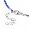 Waxed Cotton Cord Necklace Making MAK-S032-1.5mm-B06-4