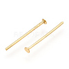 Brass Flat Head Pins KK-G331-11-0.7x15-4