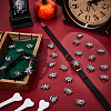32Pcs 2 Colors Alloy Rhinestone Slide Charms FIND-SC0010-38-4