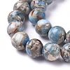 Assembled Synthetic Turquoise and Imperial Jasper Beads Strands LS-G-D0006-C02-8mm-01-3