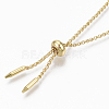 Adjustable Brass Slider Bracelets Making KK-T059-01G-NF-3