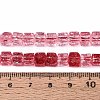 Crackle Transparent Glass Beads Strands GLAA-N062-6mm-09-4
