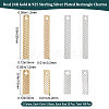 Beebeecraft 100Pcs 4 Style Brass Pendants KK-BBC0005-59-2