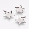 Tarnish Resistant 304 Stainless Steel Pendant Cabochon Settings STAS-I097-055-17P-1