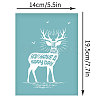 Christmas Reindeer Self-Adhesive Silk Screen Printing Stencil DIY-WH0173-002-2