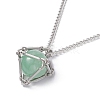 Natural Mixed Gemstone Pendant Necklace NJEW-JN04447-3