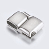 304 Stainless Steel Magnetic Clasps with Glue-in Ends X-STAS-P181-25P-3