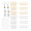 Unicraftale 80Pcs 4 Style 304 Stainless Steel French Hooks with Coil and Ball STAS-UN0055-63-1