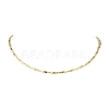 304 Stainless Steel Rectangle link Chain Necklaces NJEW-JN04746-02-1