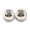 Alloy Spring Cord Locks FIND-WH0110-063P-1