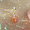 Glass Flower Hanging Ornaments PW-WG84321-04-1