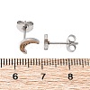 Tarnish Resistant 304 Stainless Steel Stud Earrings X-EJEW-F227-18P-2