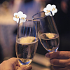 Flower Acrylic Wine Glass Charms Tag AJEW-WH0248-384C-6