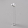 Transparent Glass Bottle Pendants LS-GLAA-WH0039-03S-1