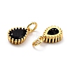 Brass Micro Pave Cubic Zirconia Pendants ZIRC-D120-01G-M-4