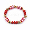 Glass Beads Stretch Bracelets BJEW-L640-04G-2