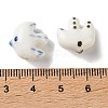 Cute Polka Dot Bird Shaped Porcelain Beads PR-CBA3F2D-01-3