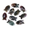 Natural Indian Agate Pendants G-N342-106E-1