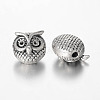 Owl Alloy Beads PALLOY-L161-04AS-1