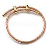 Leather Braided Cord Bracelets BJEW-G675-06G-05-1
