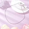 304 Stainless Steel Singapore Chain Necklaces NJEW-JN05167-02-1