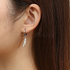 304 Stainless Steel Dangle Hoop Earrings LD6089-2-2